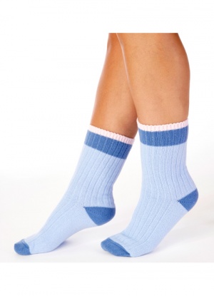 Slenderella Ribbed Bed Socks